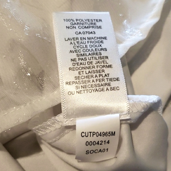 Classic CUPIO off white sparkle lace sheer ruffle long sleeve blouse - Picture 13 of 15